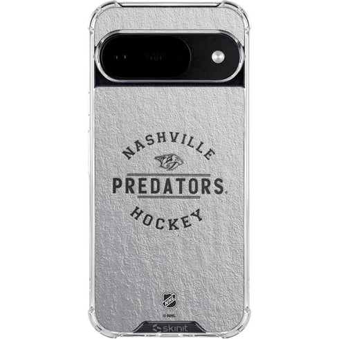 NHL Nashville Predators Black Text Google Pixel 10 Clear Case
